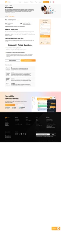 Forbedre kundeinteraktionen på dine Web.com-websteder. Web.com-integration giver dig mulighed for at placere LiveAgents live chat-knap på dine hjemmesider.