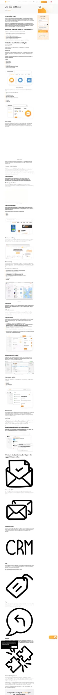 LiveAgent tilbyder over 15 avancerede live chat-funktioner, der hjælper dig med at engagere dig med dine kunder og give bedre kundeservice.