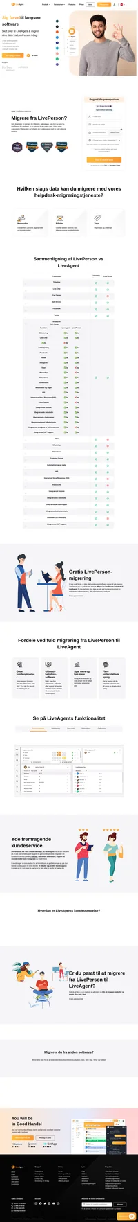 LiveAgent er en helpdesk-løsning, der forbinder flere kanaler i én grænseflade. Vil du migrere fra LivePerson til LiveAgent? Vi har dig.