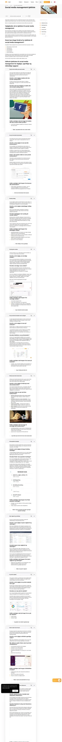 Vil du administrere sociale medier som en professionel? Ved hjælp af denne tjekliste til administration af sociale medier vil dine konti have succes.