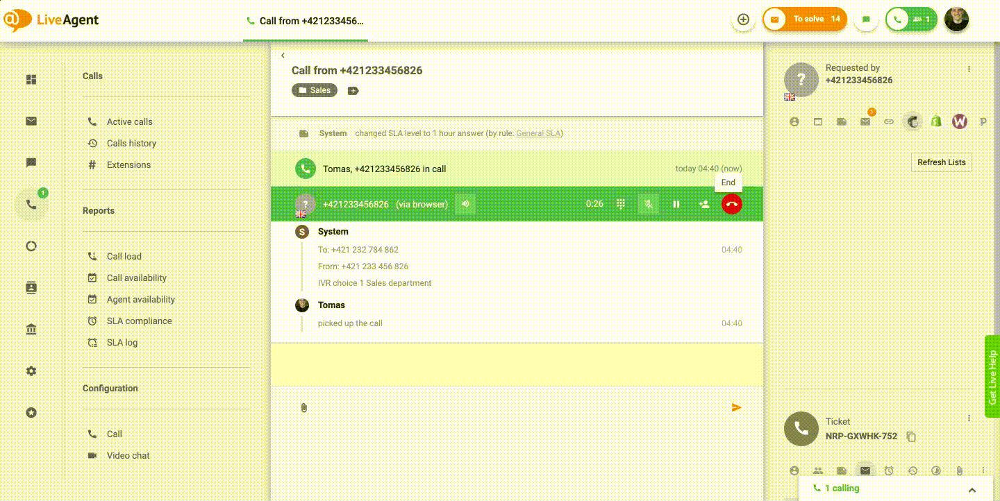 automated callback