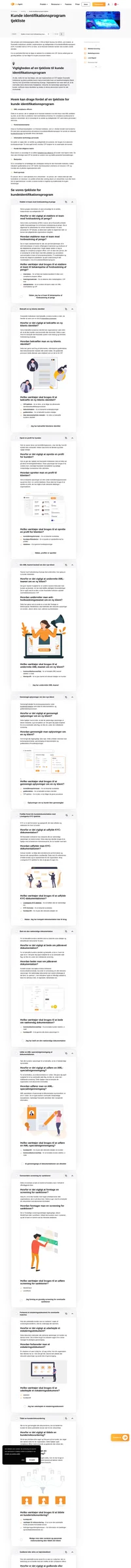 Et robust program til bekæmpelse af hvidvask af penge er afgørende for alle finansielle institutioner. Denne tjekliste til kunde identifikationsprogram hjælper dig med at opfylde alle de juridiske krav.