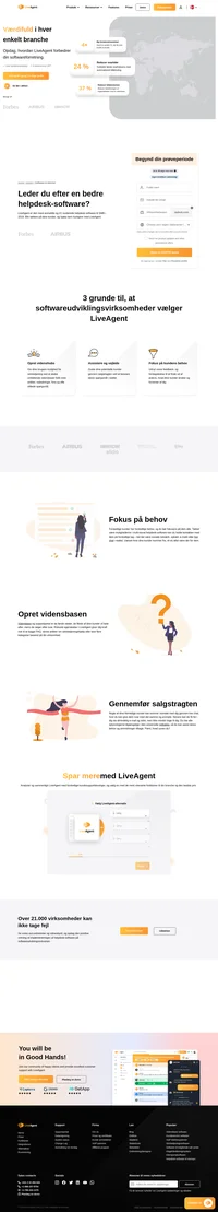 Er du i tvivl om, hvad der gør LiveAgent til et godt valg for softwareudviklingsvirksomheder? Her er tre grunde til, at du vælger os.