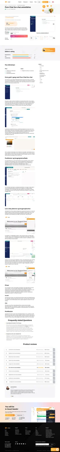 LiveAgent tilbyder e-mail support, live chat, sociale medier, callcenter og en videnbase. LiveAgent har den hurtigste live chat-widget på markedet, med chat-visningshastigheder på 2,5 sekunder.