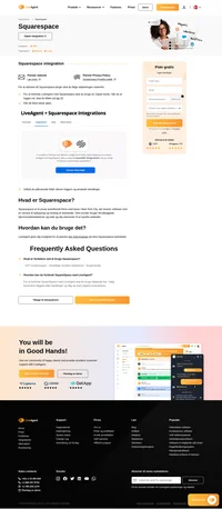 Rediger dine Squarespace-websteder med LiveAgents nye integration. Squarespace giver dig mulighed for at placere live chat-knap og forbedre kundeinteraktionen.