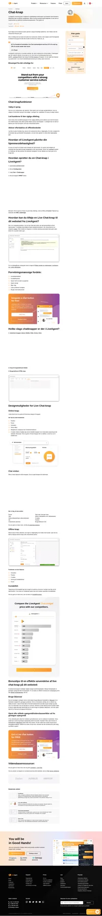 Live Chat er en perfekt måde at yde kundeservice af høj kvalitet på. Vælg et design, og integrer en chat på din hjemmeside lige nu med LiveAgent.