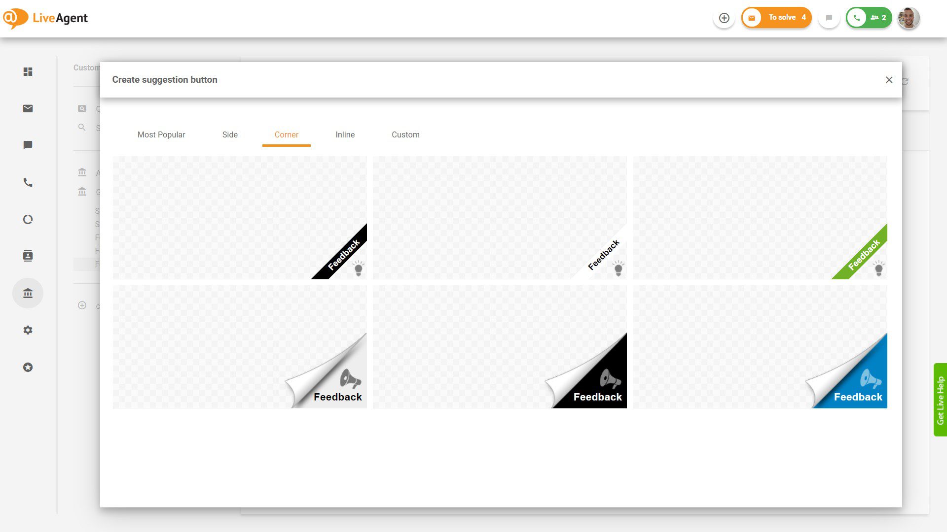 LiveAgent feedback og forslag