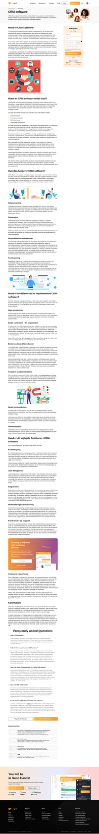 Se fordelene ved CRM-software, og lær, hvordan det kan hjælpe din virksomhed med at forbedre kunderelationer, spore kundeemner og øge salget.