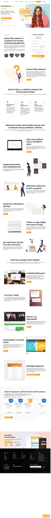 Giv dine kunder mulighed for at finde de svar, de leder efter, ved hjælp af selvbetjening. LiveAgents FAQ -software giver dig mulighed for at oprette fantastiske kundeportaler.