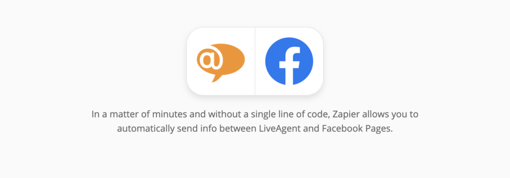 LiveAgent og Facebook integration på Zapier