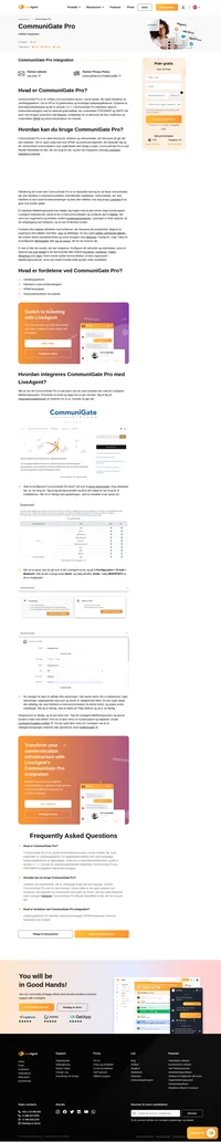 CommuniGate Pro tilbyder udviklingsplatform af carrier kvalitet, fuld af hjælperapplikationer og en mailoverførselsagent med spam- og virusbeskyttelse.