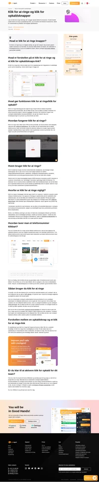 Giv dine kunder tilladelse til at kontakte dig hvor som helst og når som helst med klik for at ringe og klik for opkaldsknapper.