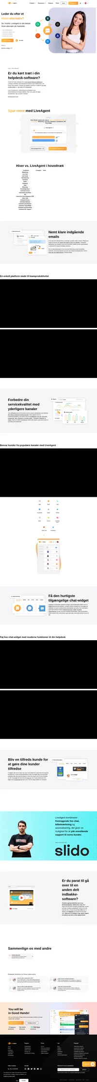 LiveAgent er et Hiver alternativ, der kan håndtere flere e -mailindbakker og flere kommunikationskanaler. Lær mere om LiveAgent.
