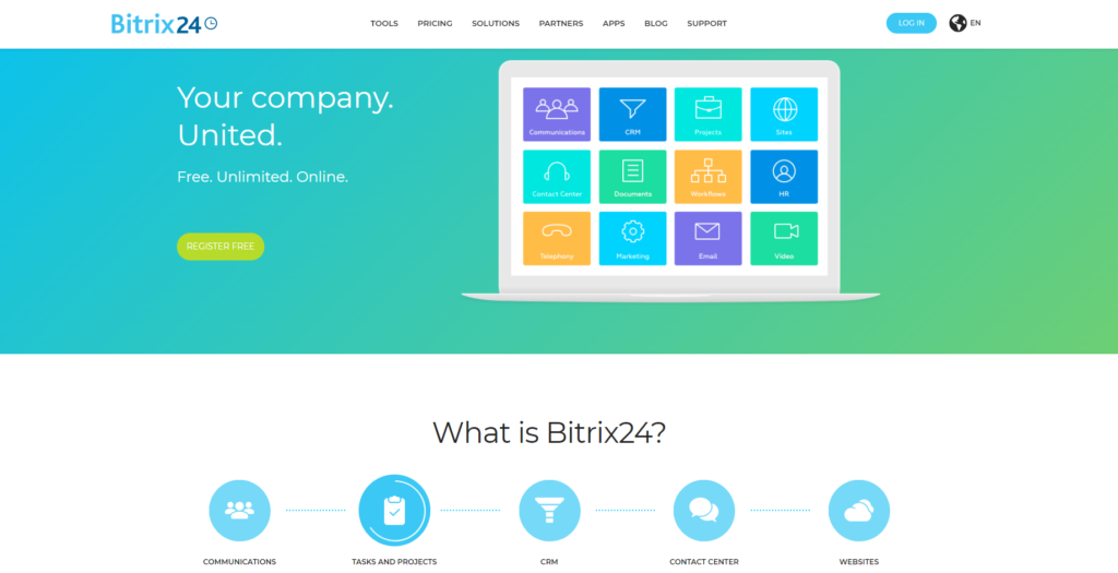 Bitrix24 hjemmeside
