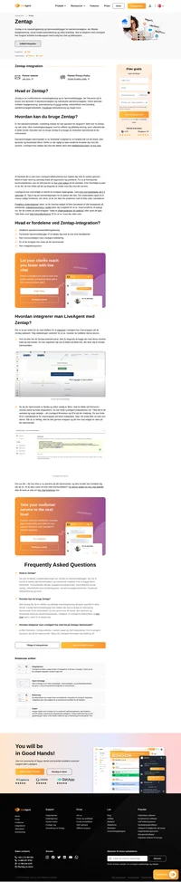 Zentap er en hjemmesidebygger og en marketingløsning dedikeret til ejendomsmæglere og virksomheder. Nu også med LiveAgent live chat.